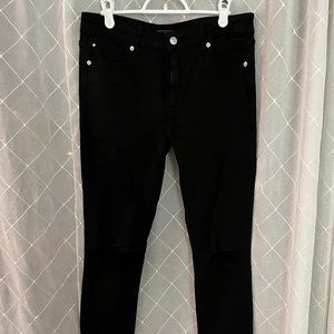 distressed black Abercrombie and Fitch skinny jeans  size 28